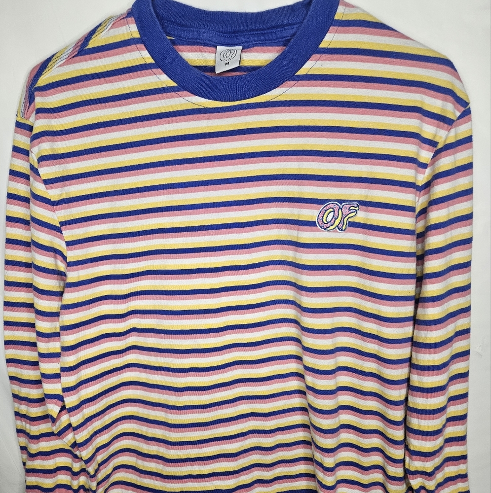 Striped Long Sleeve Shirt with Logo OF